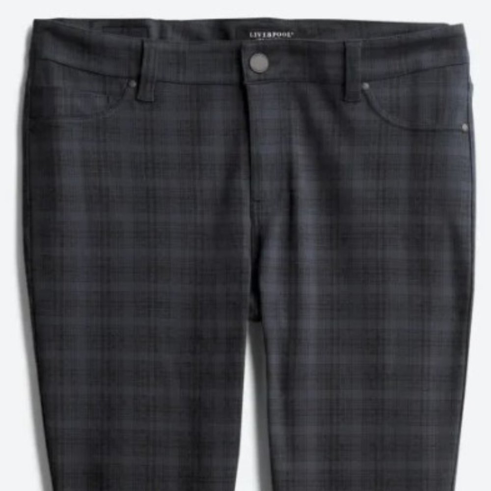 Liverpool blue plaid skinny pant from Stitch Fix size 20W